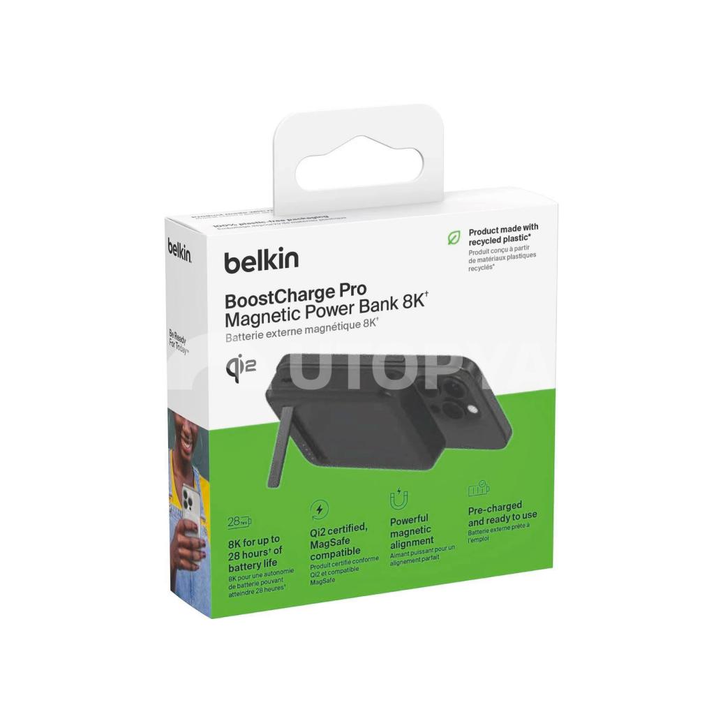 BELKIN PowerBank Magsafe 8000mAh Qi2 (Noir)