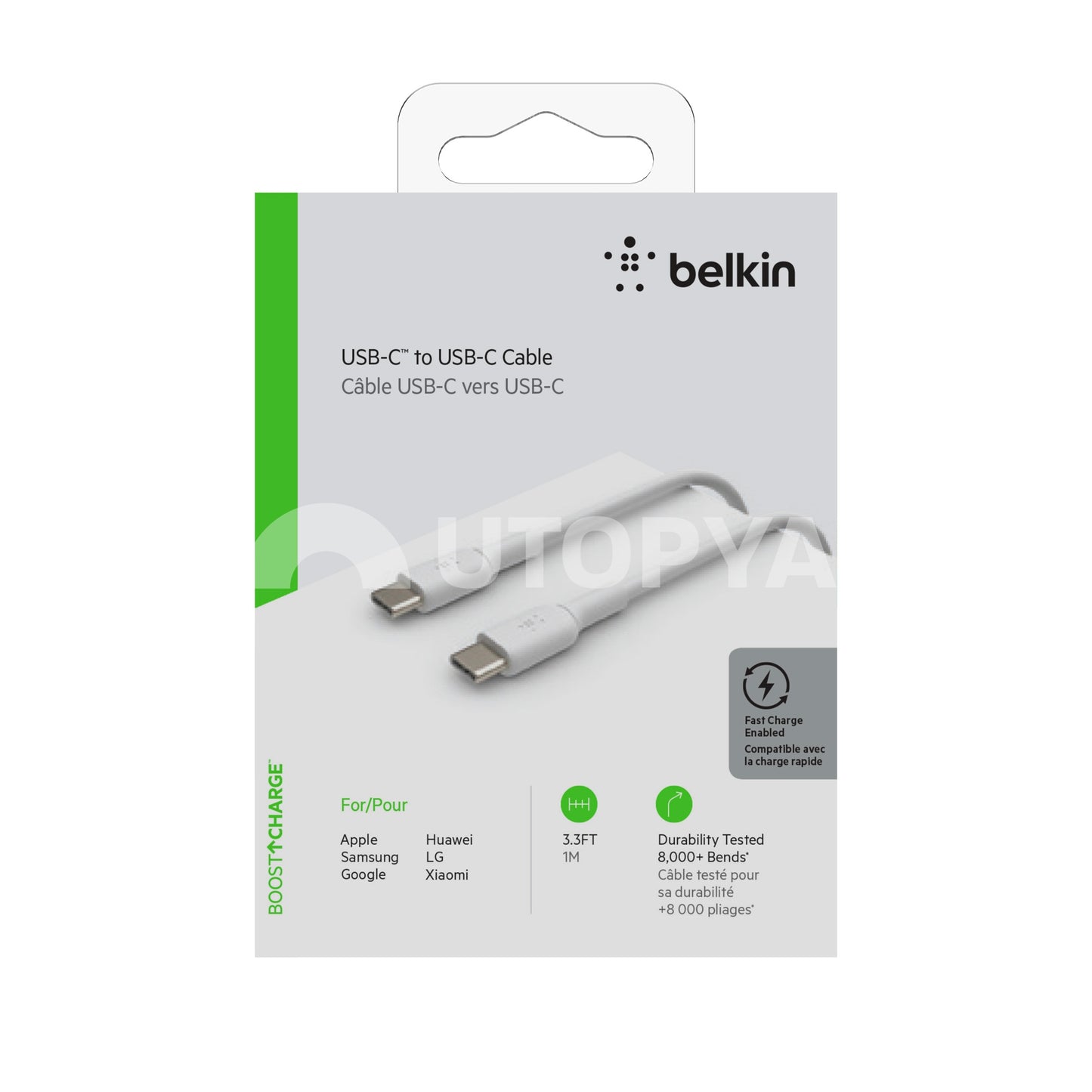 BELKIN Câble USB-C vers USB-C 1m (Noir)